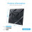 Art3d PVC 3D Wall Panel Decorative Wall Tile in Black 12-Pack 19.7""""x19.7"""" 3