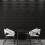 ART3D 19.7 """" X 19.7 """" (pakke med 12) Wall Panel Rectangle Black 3
