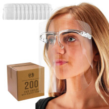 Bezpecnostn oblicejov tty TCP Global Salon World se vemi cirmi obrouckami brl (pouzdro 200)  Ultra cir ochrann celooblicejov tty na och