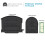 ARCHITECTURAL MAILBOXES Patriot Large Capacity Plastic Post Mount Mailbox Black 4