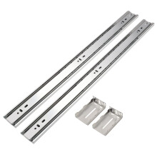 Gobrico 2 paar, 22 inch, volledig uittrekbaar, zacht/zelfsluitend kogellager, achter-/zijmontage ladegeleiders met beugels, 77LB capaciteit, zwaar ge