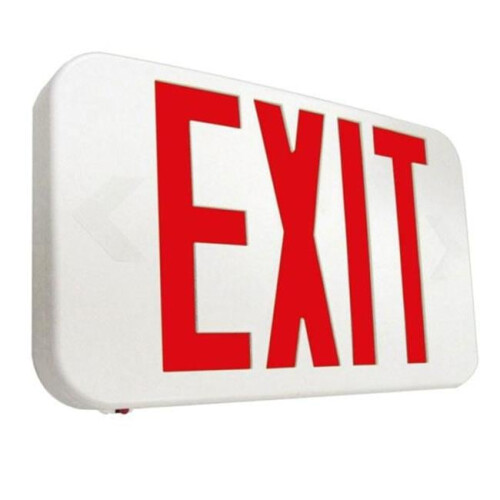 Cooper Lighting APX7RG LED Exit Sign - White Housing - Red Letter