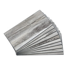 Palisade 23.2 in. X 11.1 in. Interlocking vinylv?g/backsplash -paneler i Louvre Granite (10 Pack)
