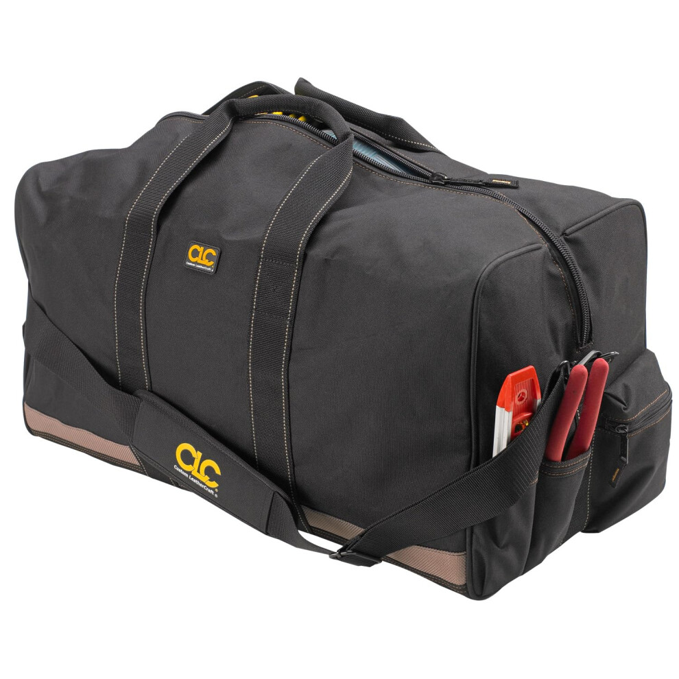 Clc Custom Leathercraft 1111 24 In. All Purpose Construction Gear Bag With 7 Outside Pockets 084298011115