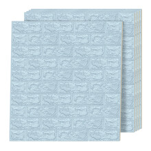 Art3d 29 vierkante voet (pak van 5) Wandpaneel schuim blauw