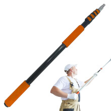 SISUPASSIE Telescoping Extension Pole Reach to 26FT Telescoping Pole Multi-Purpose 5-20FT Lightweight Sturdy with Universal Twist-on Metal Tip