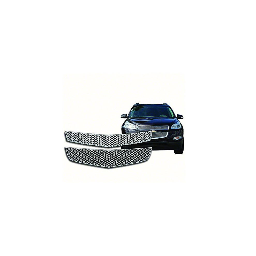 New Chrome Grille Cover Insert Overlay Fits Chevy Traverse Ls & Lt 2009 - 2012 Gi-75 Silver 615343105451