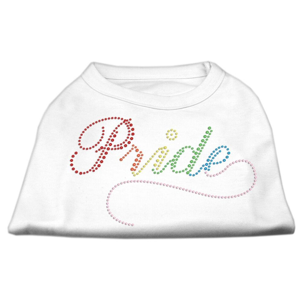 Rainbow Pride Rhinestone Shirts White S-image