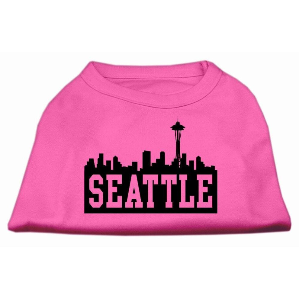 Seattle Skyline Screen -Scirt Shirt Jasny Rzowy Xl-image