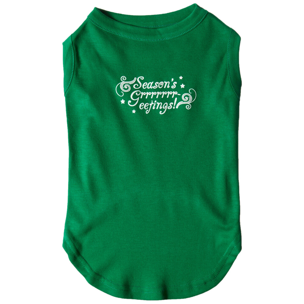 Chemises S?Rigraphi?Es ? Seasons Greetings ? De 40 Cm Pour Animaux De Compagnie, Taille Xl, Vert ?Meraude-image