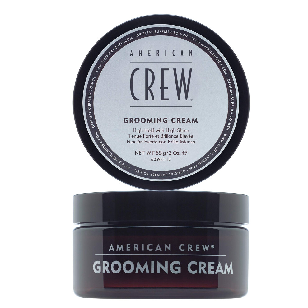 Mens Grooming Cream by American Crew  Like Hair Gel with High Hold with High Shine  3 Oz (Pack of 2)