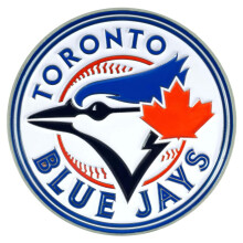 FANMATS 26741 Toronto Blue Jays 3D farve metalemblem Udstanset teamlogo autoemblem