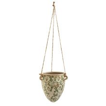 2ft. Tuscan Hanging Ceramic Scroll Planter
