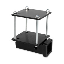 Camco Eaz-Lift Camper/RV Bumper Hitch | Ideal for Bikes Cargo Racks & More | Clamps onto 4 Square RV Bumpers | No Drilling | Crafted of Heavy Duty