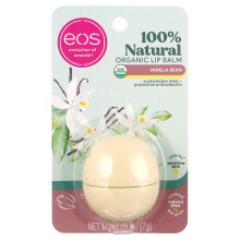 EOS, 100% Natürlicher Organischer Lippenbalsam, Vanillebohne, 0,25 oz (7 g)