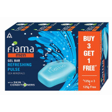 Fiama Men Refreshing Pulse Gel Bar s morsk mi miner lmi a kondicion rmi pre poko ku - 125 g (K pte 3 a z skajte 1 zadarmo)