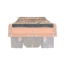 Buyers Products 3008210 Telo protettivo per rimorchio con cassone ribaltabile, resistente, in rete nera, 7 x 15 piedi