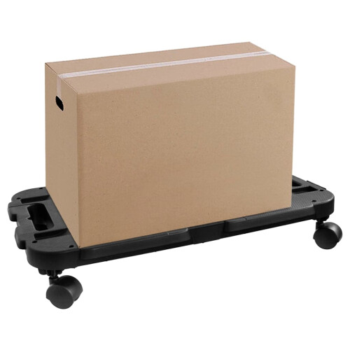 VidaXL vidaXL Transport Trolley Black Polypropylene 440.9 lb 1