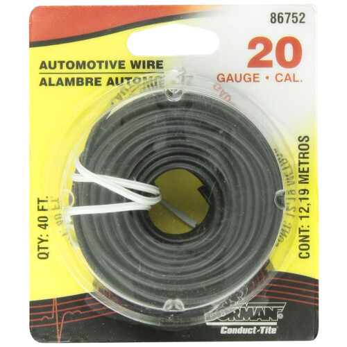 Dorman Segtsg! 86752 Wire Spl Blk 20 Ga 40' *