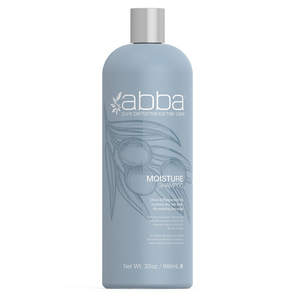 Abba Moisture Shampoo Olive Butter & Peppermint Oil 32 Fl Oz
