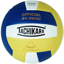 Tachikara SV5WSC Sensi-Tec Composite High Performance Volleyball (Navy/White/Vintage Gold)