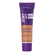 Rimmel London Stay Matte Liquid Mousse - 400 Natural Beige - Foundation  Lightweight  Shine control  Oil-Free  1oz