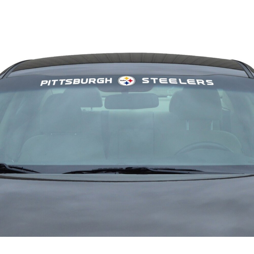 Fanmats 61484 Pittsburgh Steelers Sun Stripe Windshield Decal 3.25 In. X 34 In. 681620802245