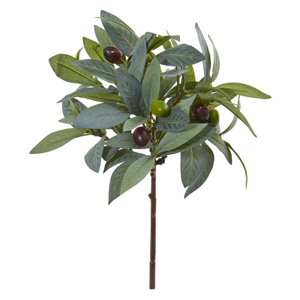 Nearly Natural 12 Olive Branch Artificial Plant With Berries (Set Of 12)