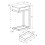 Monarch Specialties Accent Skuffe-Krom Metal Base Gr? Cement C-Table 4