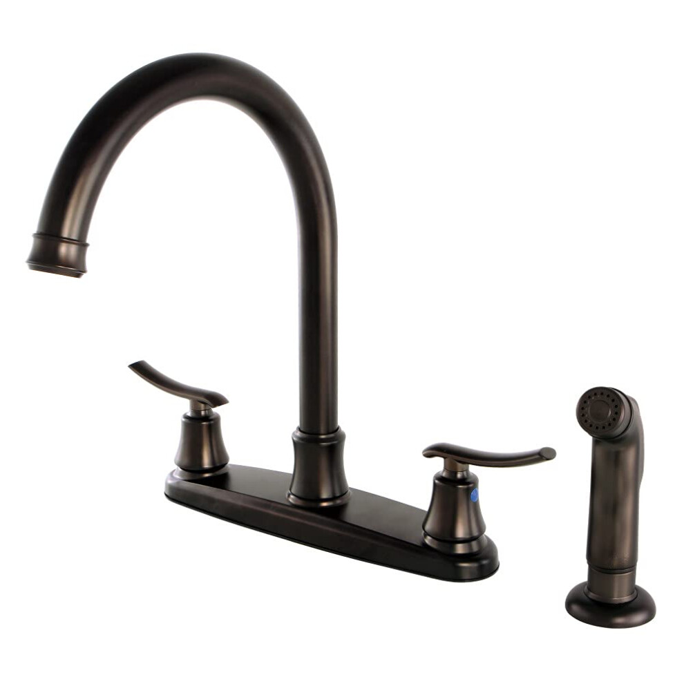 Photos - Tap Kingston Brass FB7795JLSP 8 in. Jamestown Centerset Kitchen Faucet Oil Rubbed Bronze 