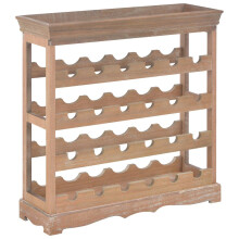 vidaXL Wine Cabinet Brown 27.6""""x8.9""""x27.8"""" MDF