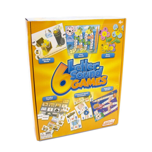 Junior Learning Olika Spel för Bokstavsljud (Set om 6), Multi (JL400)