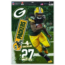 Feuille de d   calcomanies multi-usages Wincraft NFL Green Bay Packers Eddie Lacy 11""""x17"""" couleur de l'   quipe