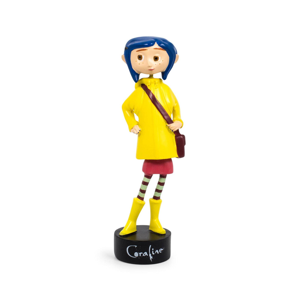 Photos - Action Figures / Transformers Surreal Entertainment coraline in Rain coat PVc Bobble Figure Statue collectible Bobblehead Action Figure Desk Toy Accessori