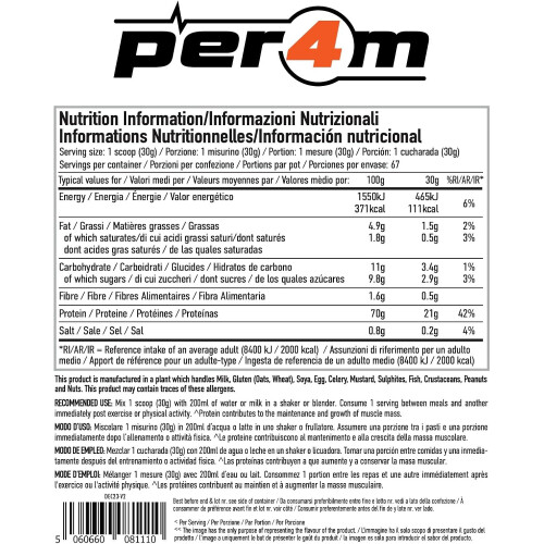 Per4m - Protein Whey Powder - (Cookies N Creme, 2010g) 2