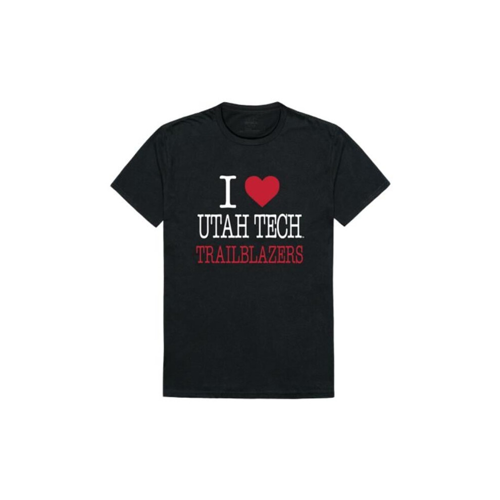 W Republic 551-291-BK2-03 Utah Tech University Trailblazers I Love T-Shirt, Black - Large-image-OPC-PGFTJMT-NEW