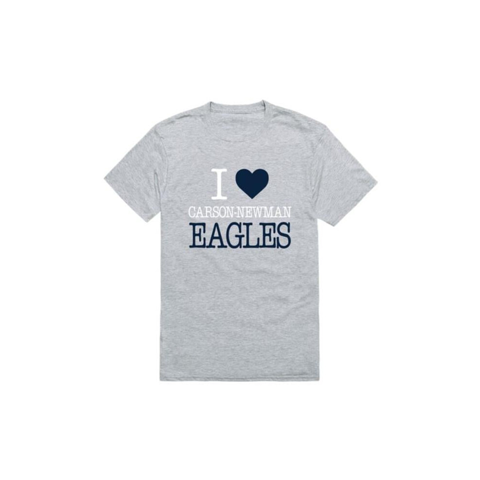 W Republic 551-702-HGY-02 Carson-Newman University Eagles I Love T-Shirt, Heather Grey - Medium-image-OPC-PGFTKXJ-NEW