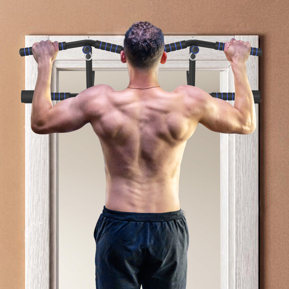 SPORTNOW Pull Up Bar - Doorway Chin Up Bar - Black - Image 4