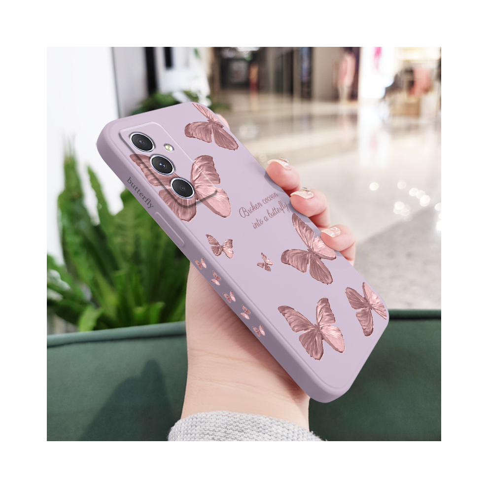 (Light 2, Samsung A03) Little Butterfly Case For Samsung A54 A34 A24 A14 Purple 931288517662