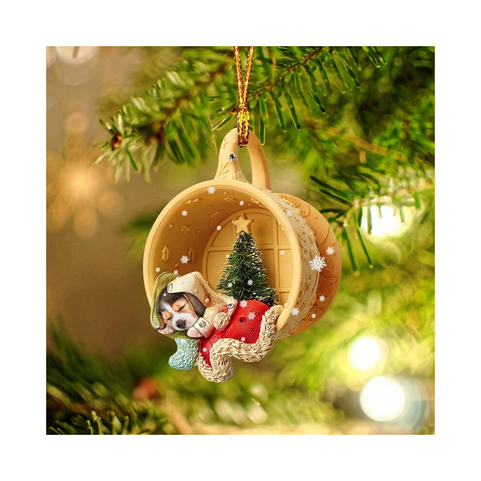 (19) Acrylic Charming Cartoon Flat Pet Dog Christmas Decorative Gift For And Car Home-image-OPC-PGFVR5C-NEW