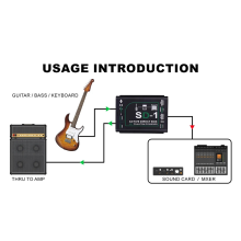 48V SD-1 Box Professional Guitar Instrument Mono DI Box