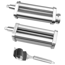 Pasta Roller & Spaghetti Cutter Opzetstuk voor Mixers