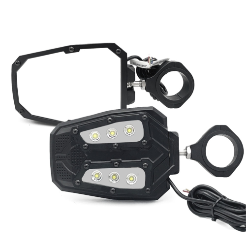 Espelho retrovisor ajustável para motocicleta ATV Luzes de 1,75 polegadas para Can AM 2