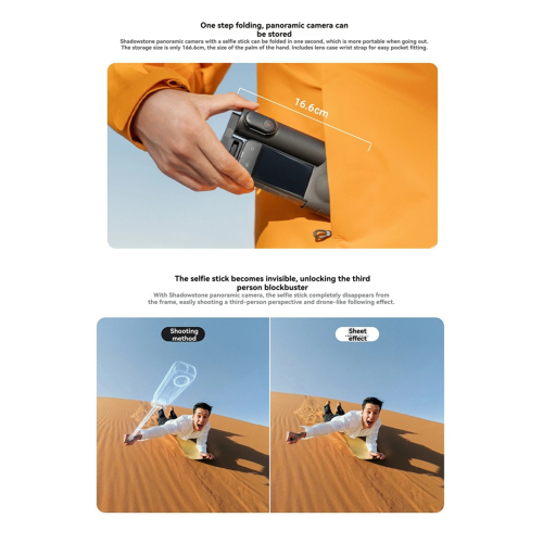 For X4 Pocket Foldable Selfie Stick Enhanced Photography A 2