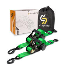 Strapinno 2PCs visszahzhat racsnis rgztopntok 5 000 font szaktszilrdsg - 2 x 12 lb nagy teherbrs racsnis heveder biztonsgi zrral S hor