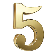 Numeros de bote aux lettres en laiton de 2 pouces - Choisissez vos numeros - Numero de la plaque d'adresse | Auto-adhesif - Numero de machine a