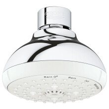 Grohe 26044001 Tempesta Classic 100 1,75 GPM 4-Spray-Duschkopf Starlight Chrom