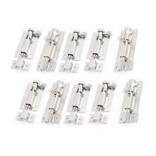 XMHF Barrel Bolt Deurgrendel Schuifslot Poort Hasp RVS Verdikt 2 Inch Zilver (10 Stuk)