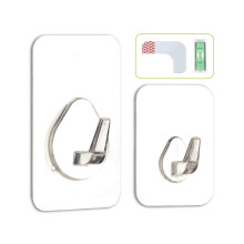 Hook LAB Removable Heavy-Duty Adhesive Wall Hooks 12-Pack Sticky & Waterproof for Towels Bath Accessories Kitchen & Bathroom Use - Marble Black