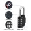 Combo Lock for Lockers 4 Digit Combination Padlock 2 Pack Pad Locks with Code for School Locker Gym Door Storage - Black & Silver 2